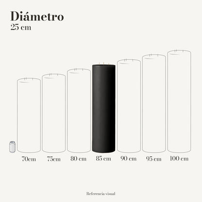 Cirio negro 25 cm diámetro - La Vela Amaltea