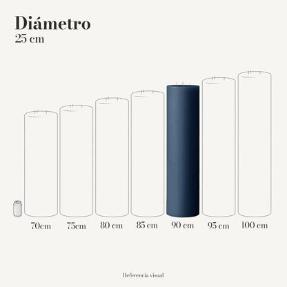Cirio azul índigo 25 cm diámetro - La Vela Amaltea