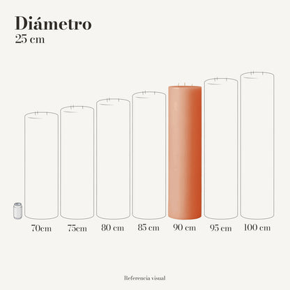 Cirio melón 25 cm diámetro - La Vela Amaltea