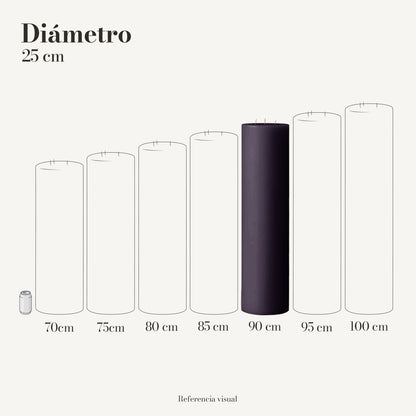 Cirio morado oscuro 25 cm diámetro - La Vela Amaltea
