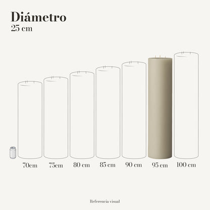 Cirio marfil 25 cm diámetro - La Vela Amaltea