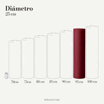 Cirio vino 25 cm diámetro - La Vela Amaltea