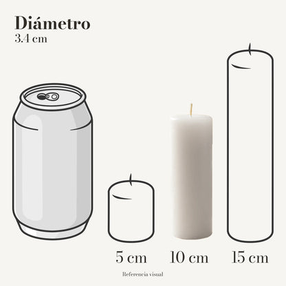Cirio Blanco 3.4 cm 10 cm