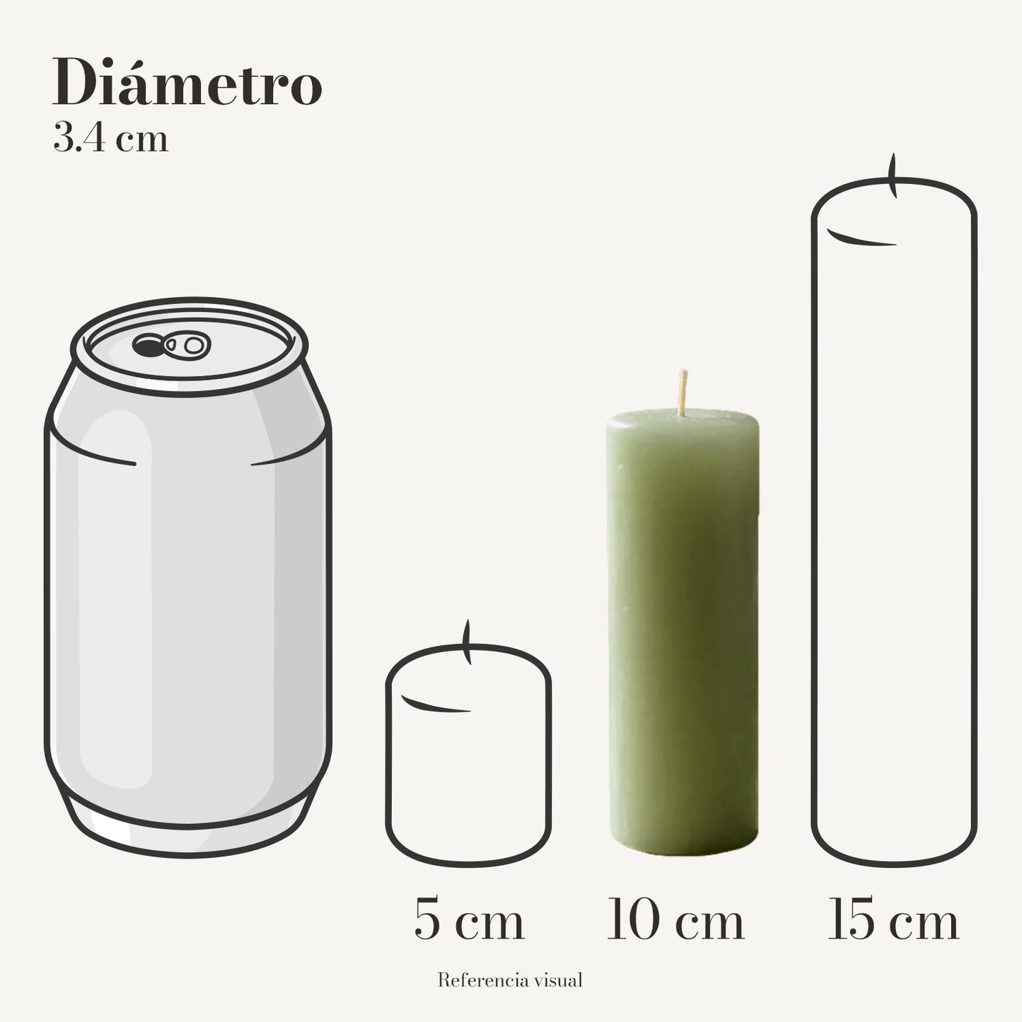 Cirio Pistache 3.4 cm 10 cm