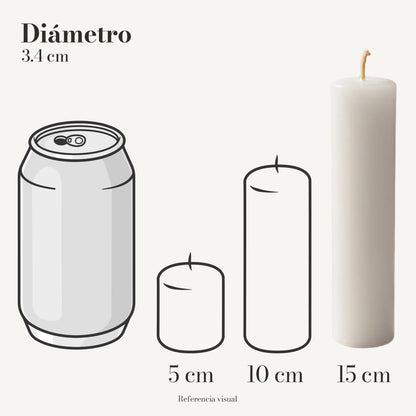 Cirio Blanco 3.4 cm 15 cm