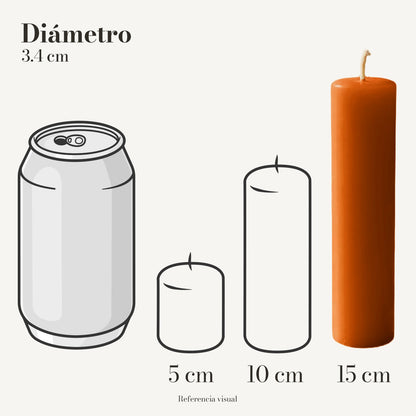Cirio Naranja Ocre (Por pedido)