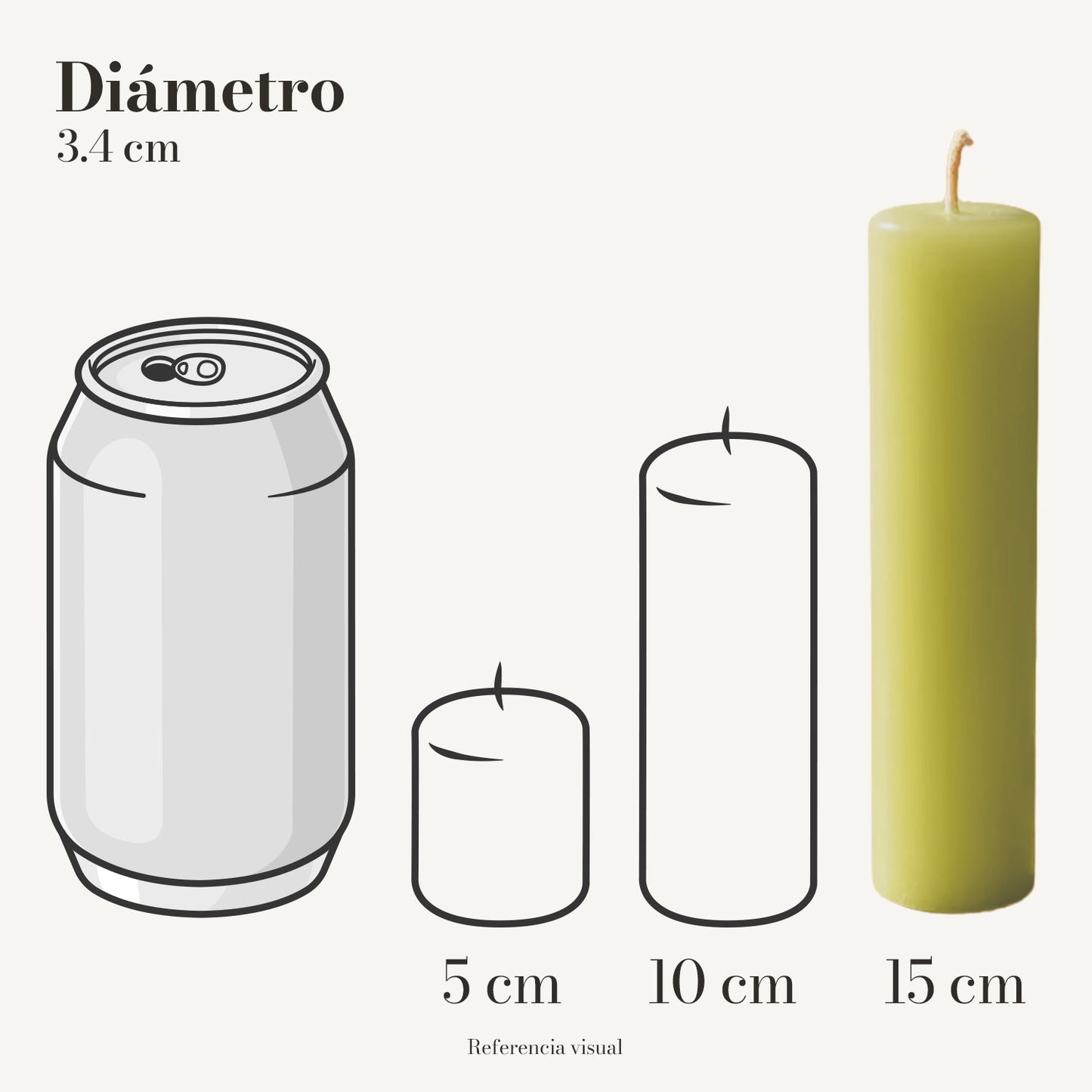 Cirio Verde Limón (Por pedido)