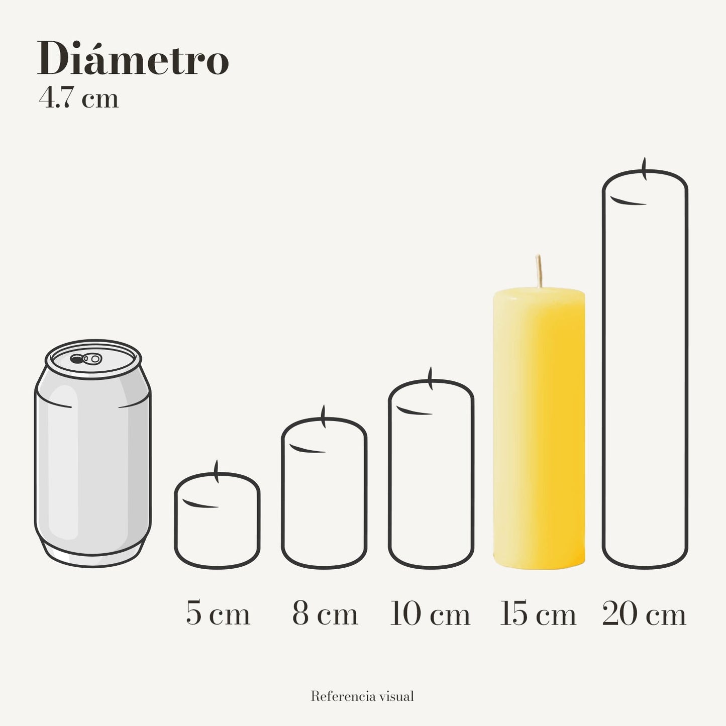 Cirio Amarillo Intenso (Por pedido)
