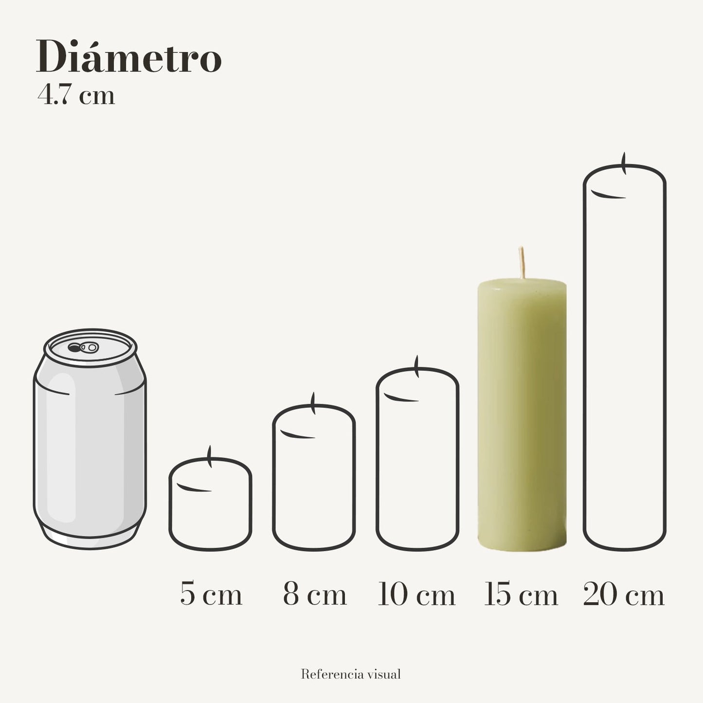 Cirio Verde Limón (Por pedido)