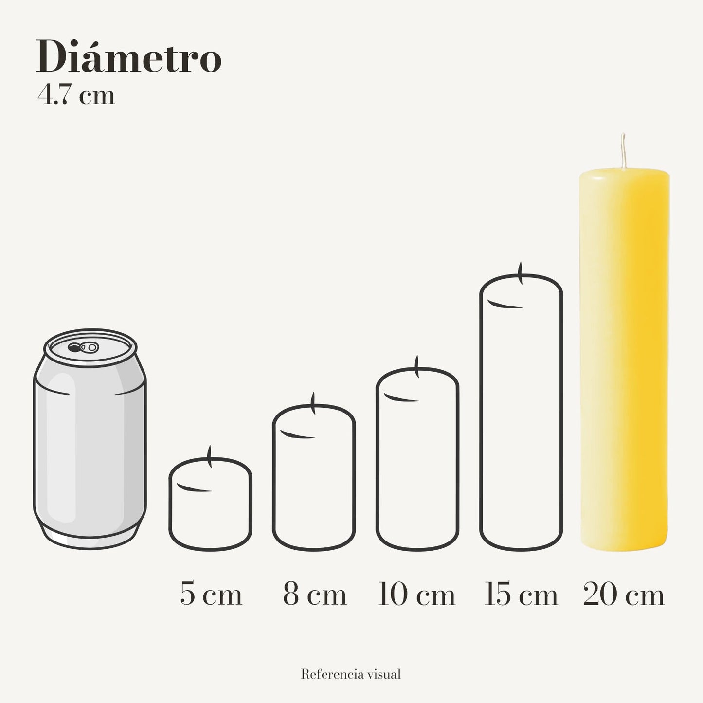Cirio Amarillo Intenso (Por pedido)