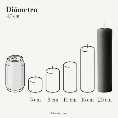 Cirio negro 4.7 cm diámetro - La Vela Amaltea