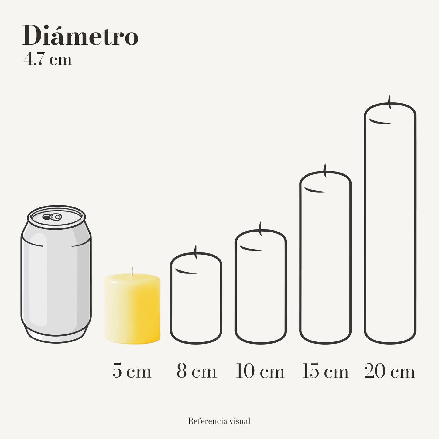 Cirio Amarillo Intenso (Por pedido)