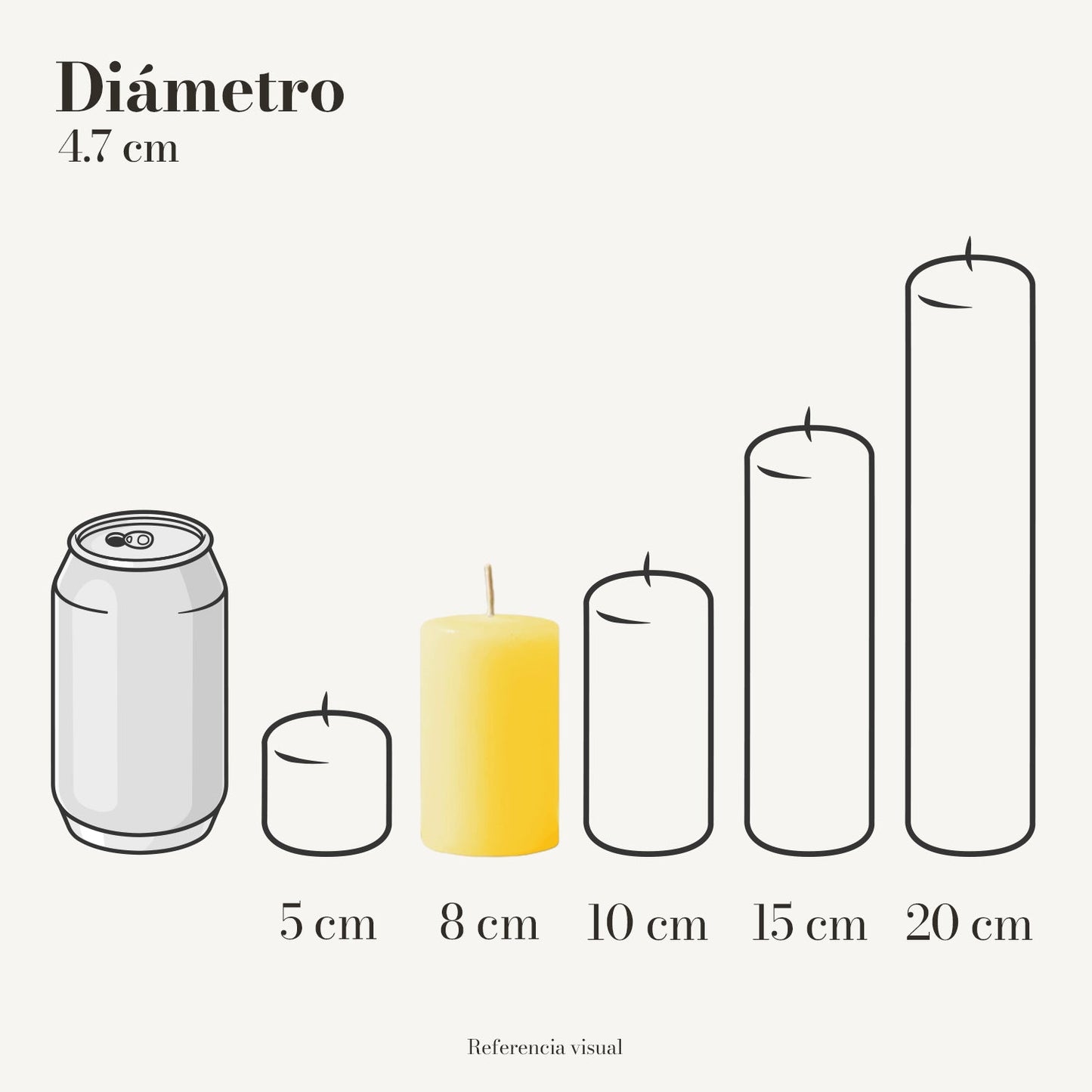 Cirio Amarillo Intenso (Por pedido)