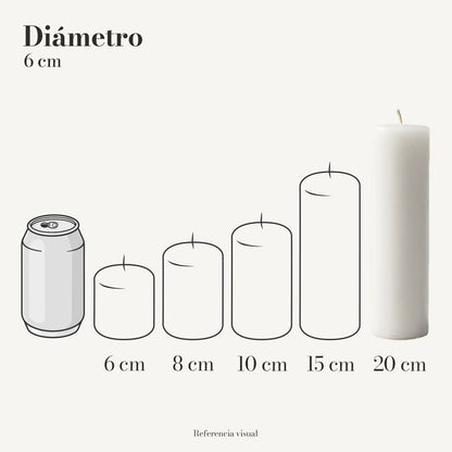 Cirio Blanco 6 cm 20 cm