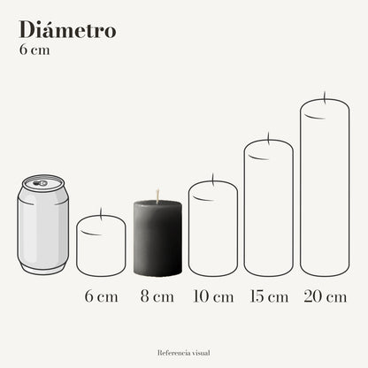 Cirio negro 6 cm diámetro - La Vela Amaltea