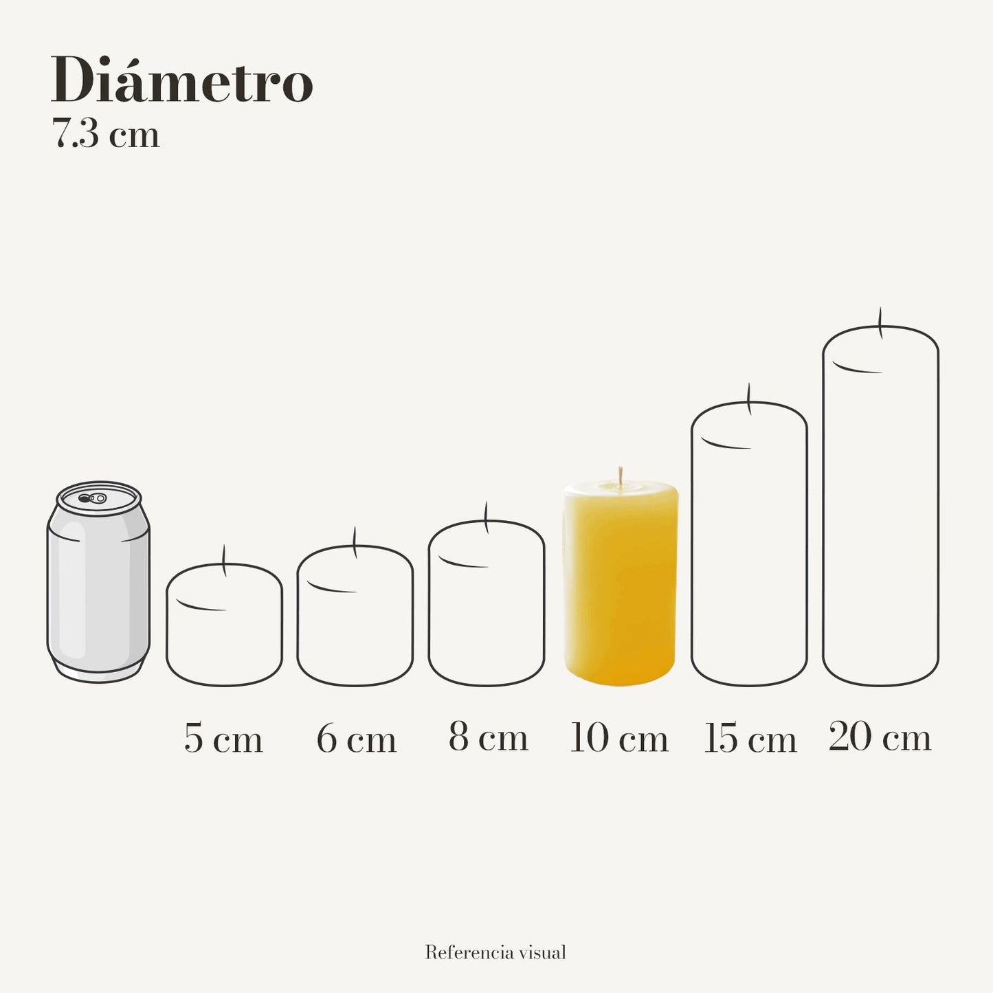 Cirio Amarillo Intenso (Por pedido)