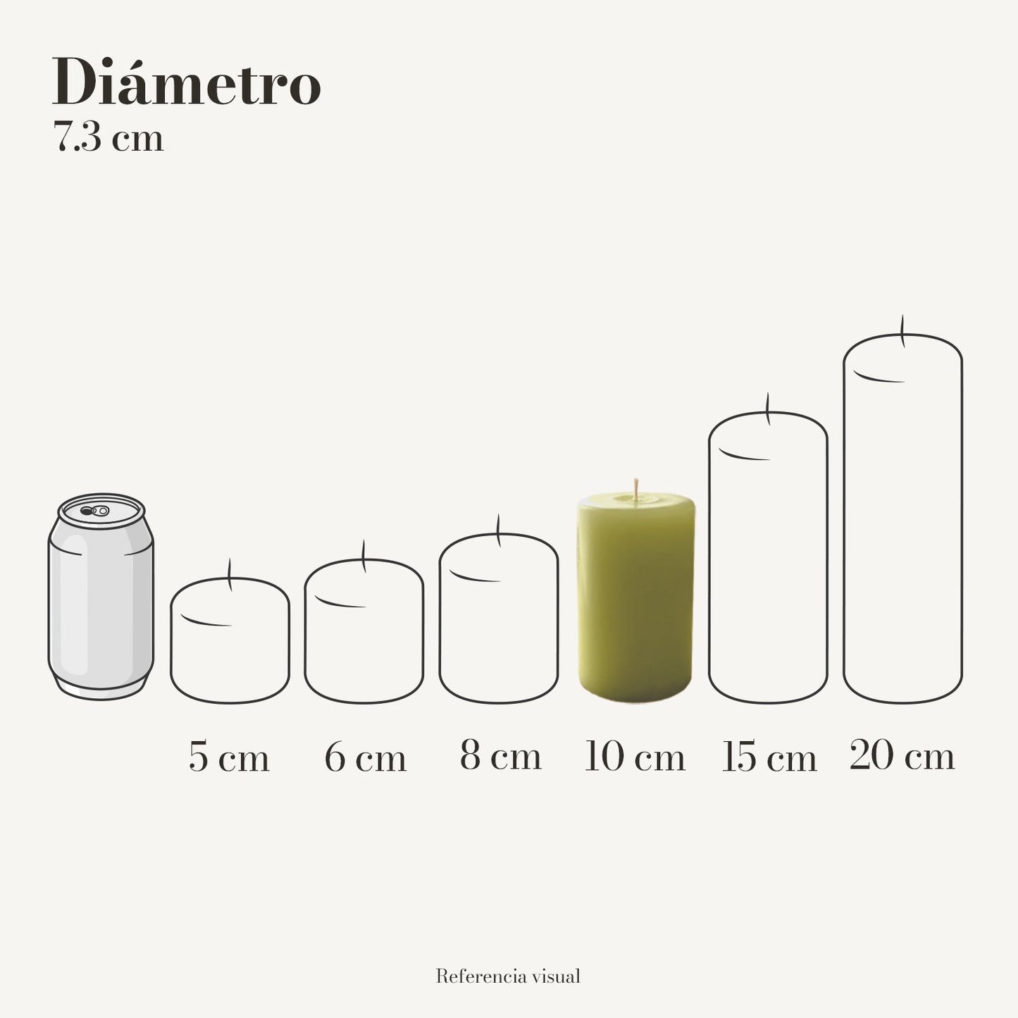 Cirio Verde Limón (Por pedido)
