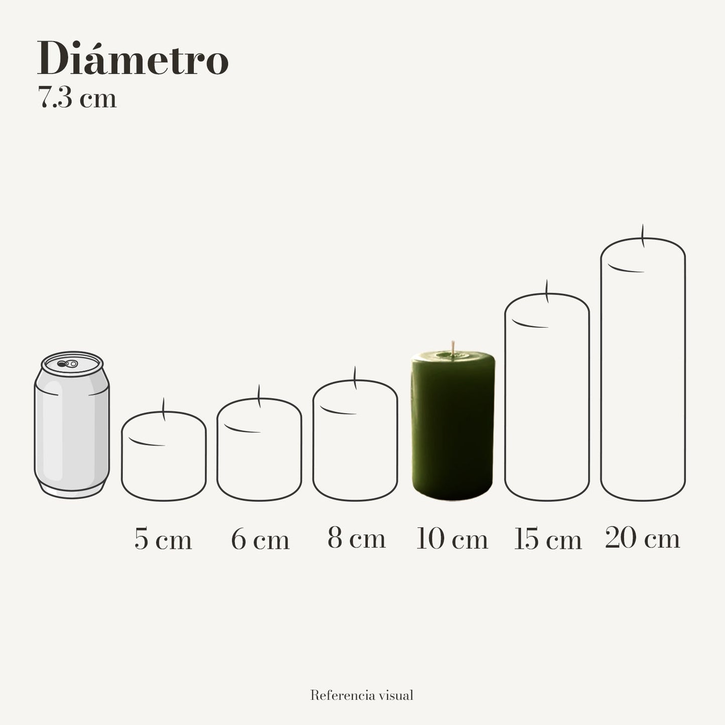 Cirio Verde Pino (Por pedido)