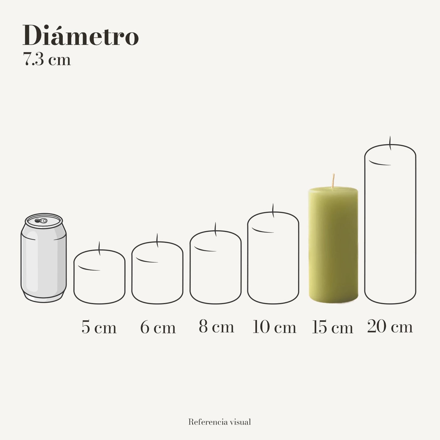 Cirio Verde Limón (Por pedido)