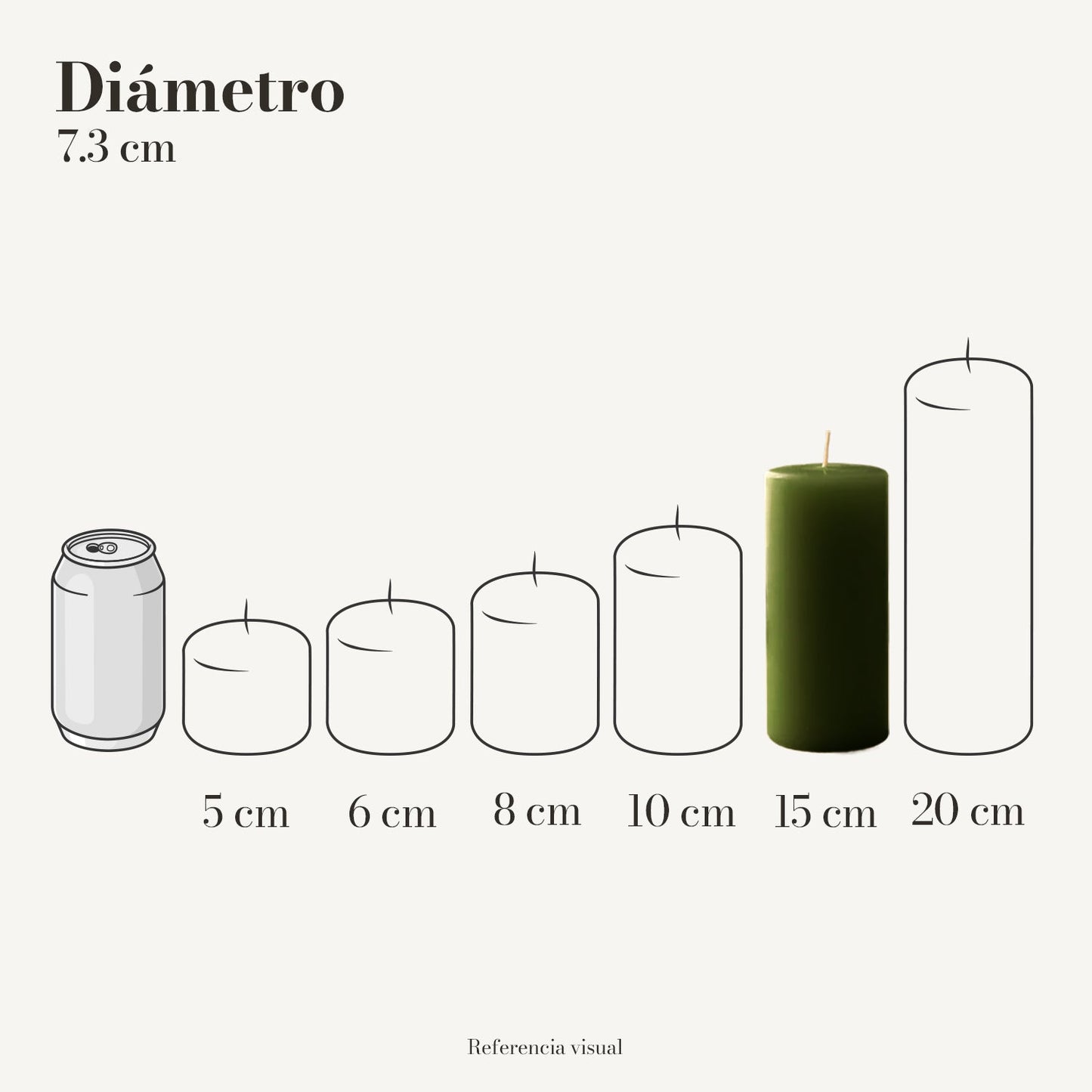 Cirio Verde Pino (Por pedido)