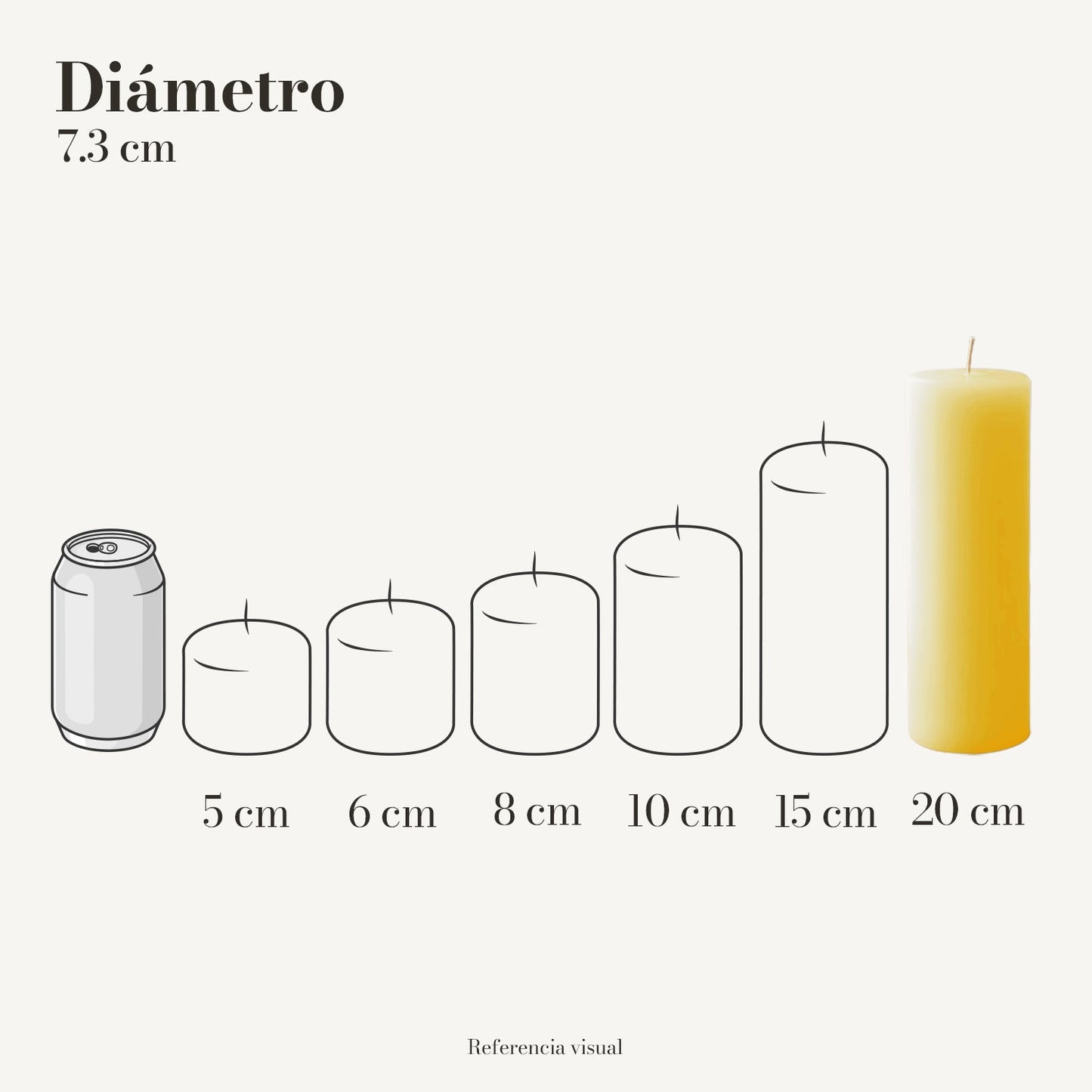 Cirio Amarillo Intenso (Por pedido)