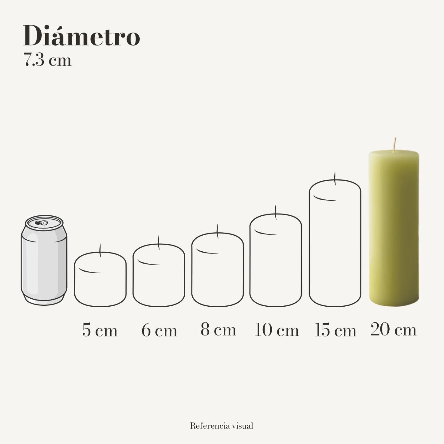 Cirio Verde Limón (Por pedido)