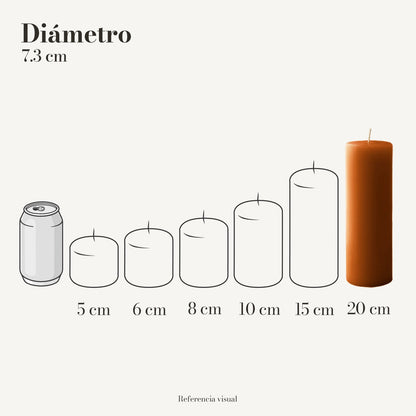 Cirio Naranja Ocre (Por pedido)