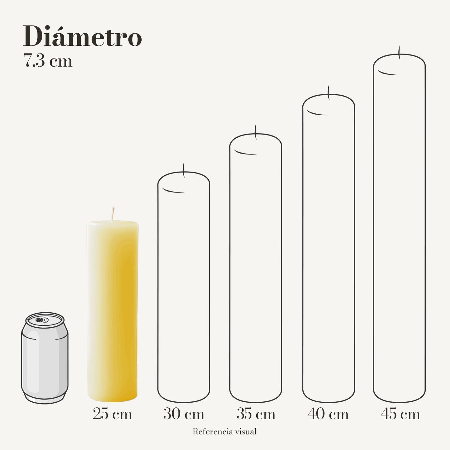 Cirio Amarillo Intenso (Por pedido)