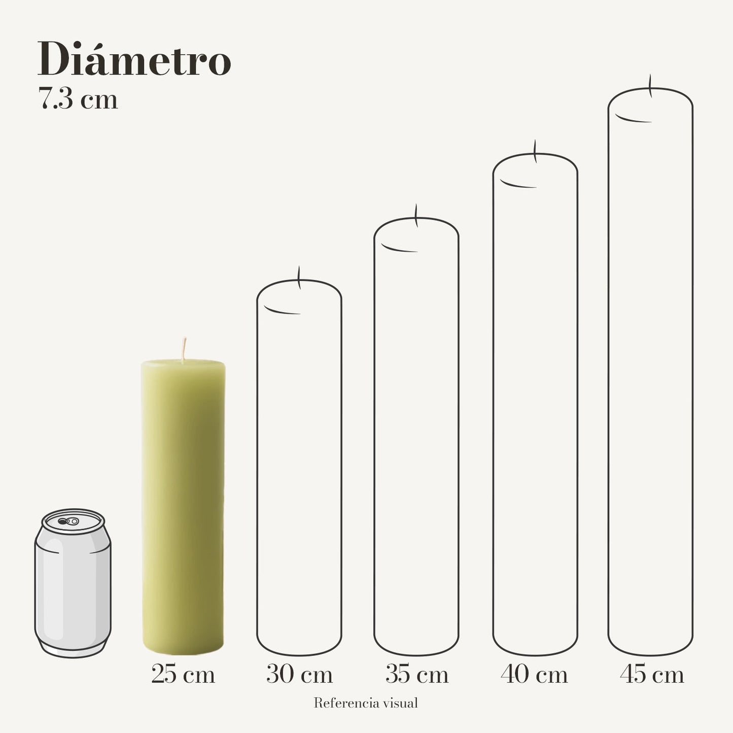 Cirio Verde Limón (Por pedido)
