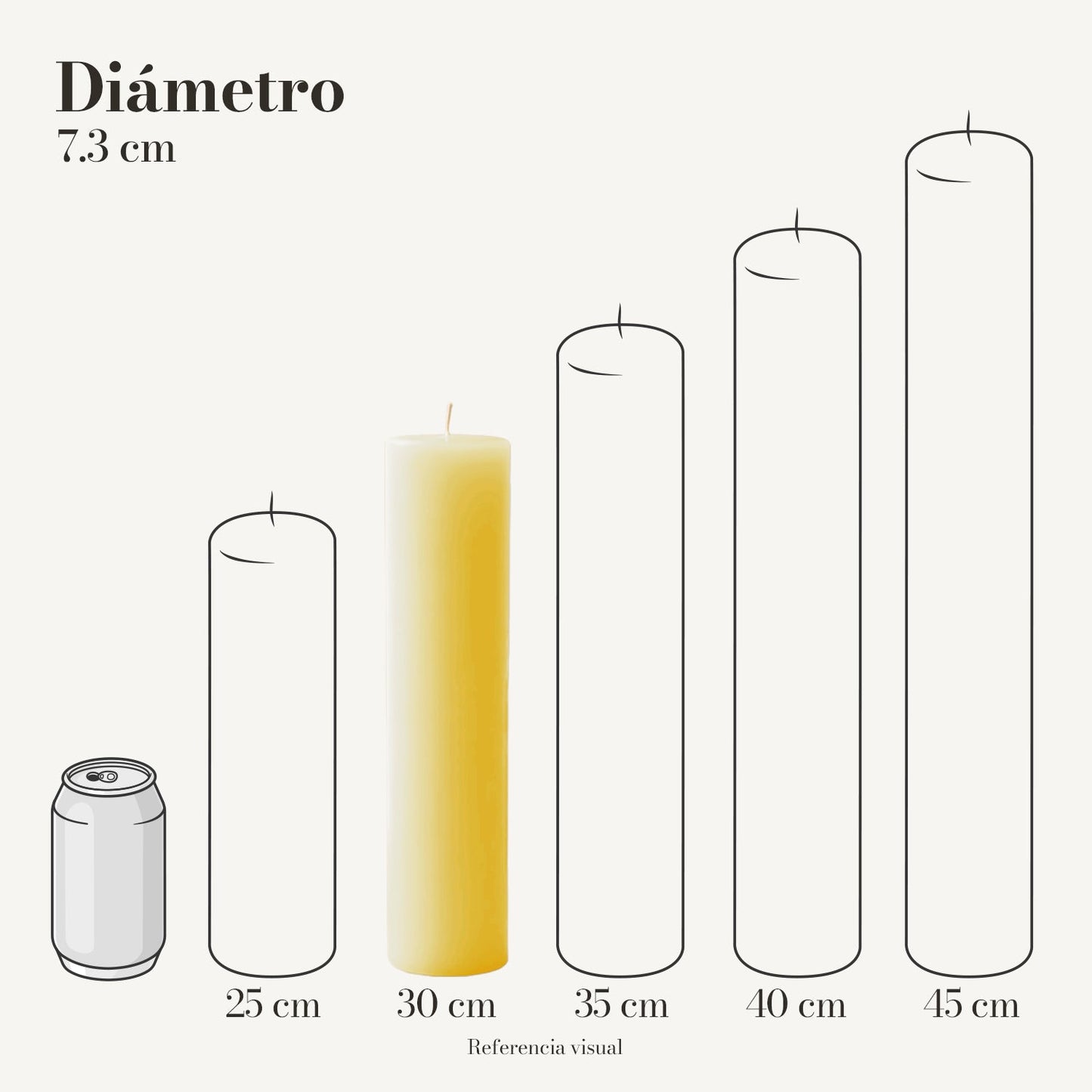 Cirio Amarillo Intenso (Por pedido)