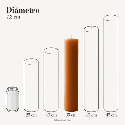 Cirio Naranja Ocre (Por pedido)