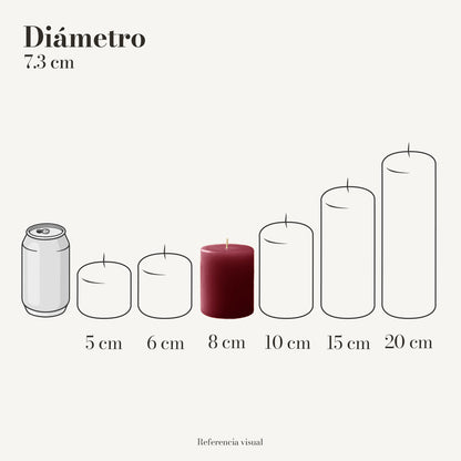 Cirio vino 7.3 cm diámetro - La Vela Amaltea