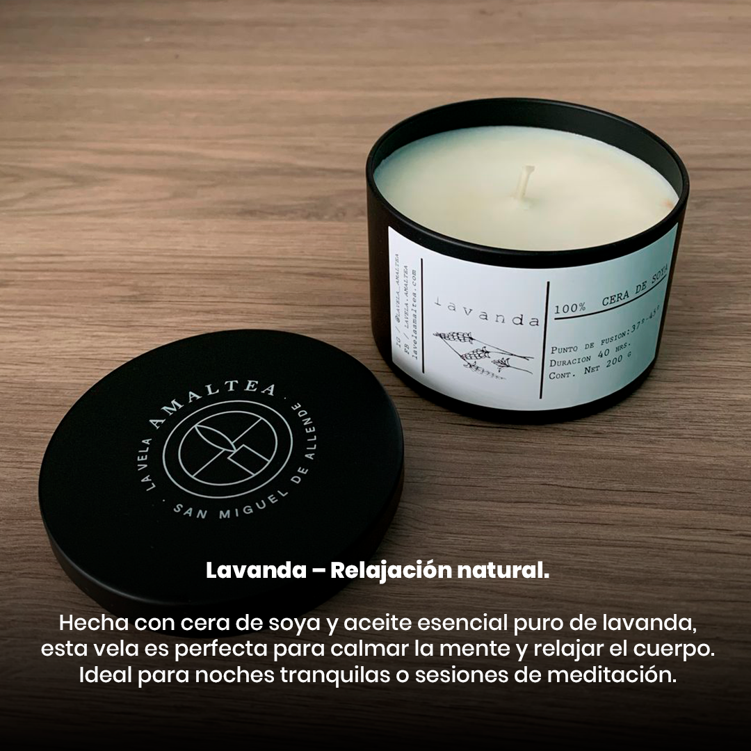 5. Vela de soya con aceite esencial