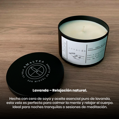 5. Vela de soya con aceite esencial