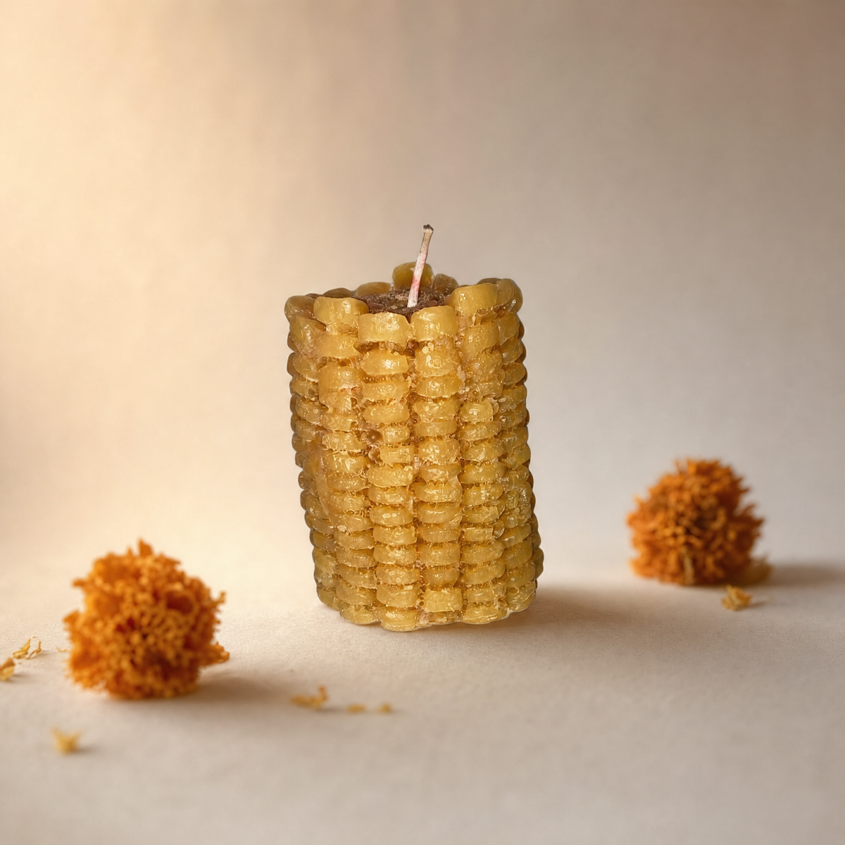 Elote cortado color mostaza