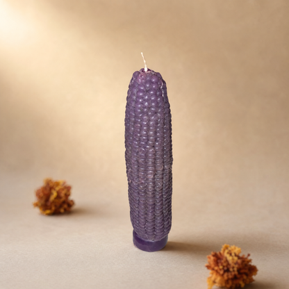 Vela de elote color morado