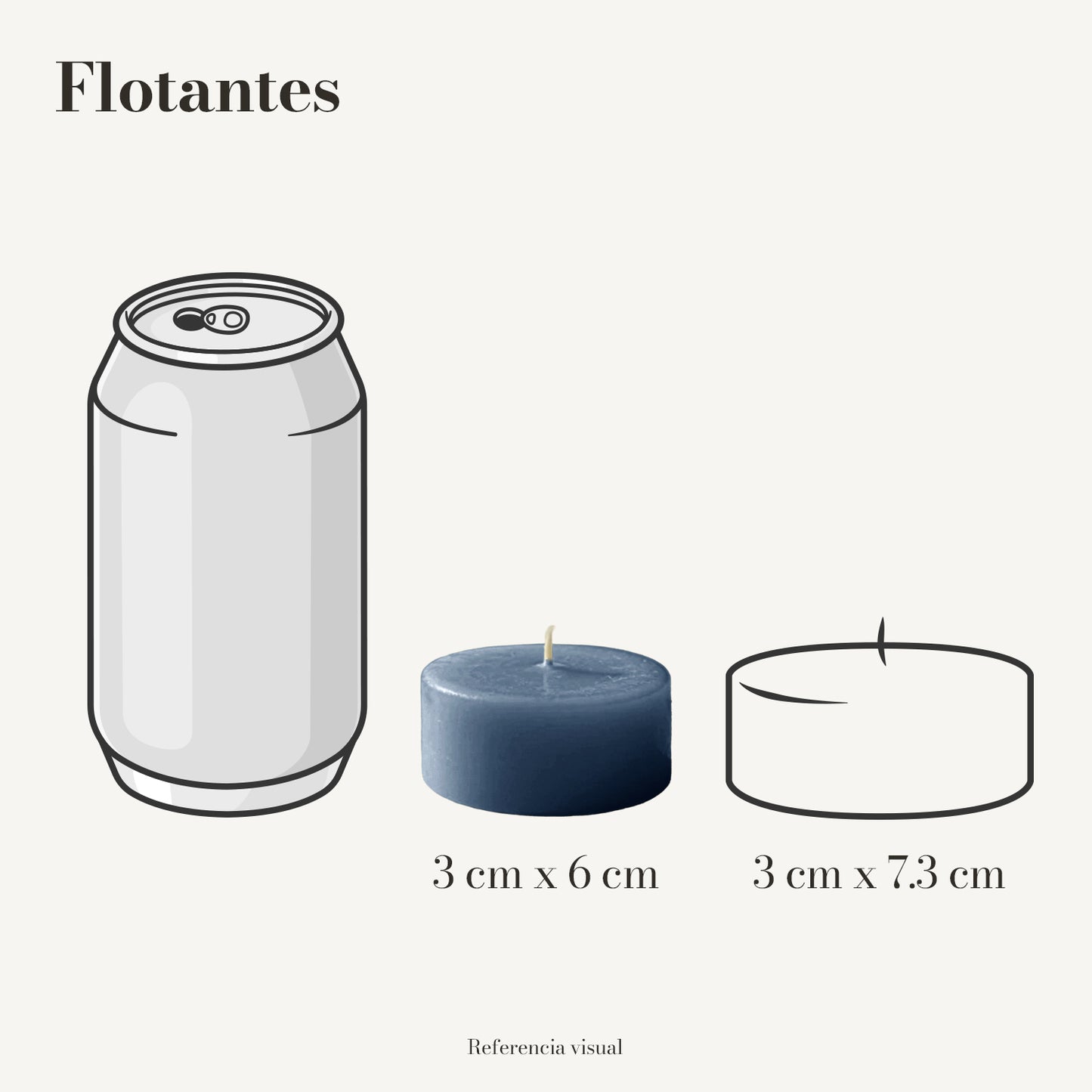 Flotantes azul índigo - La Vela Amaltea