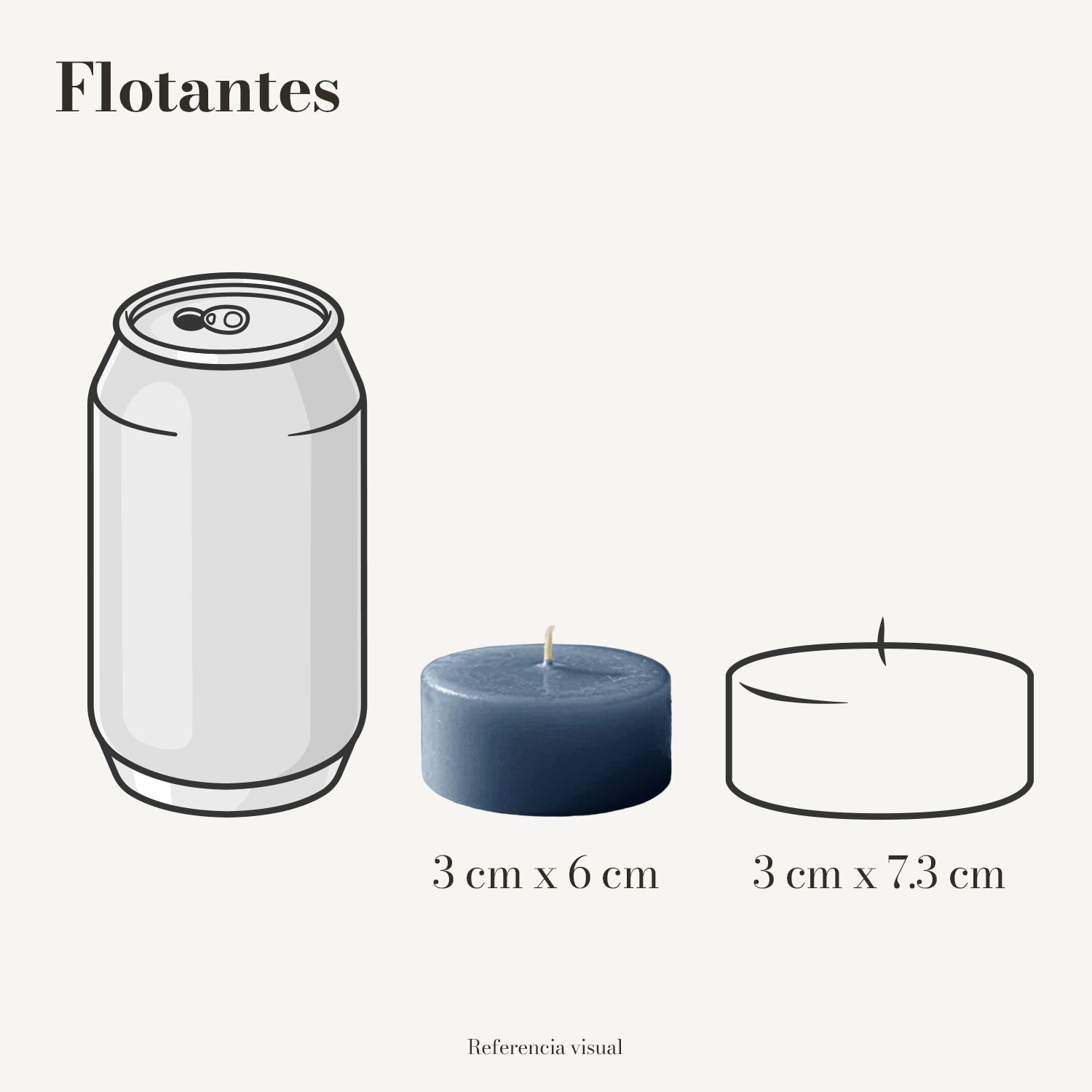 Flotantes azul índigo - La Vela Amaltea