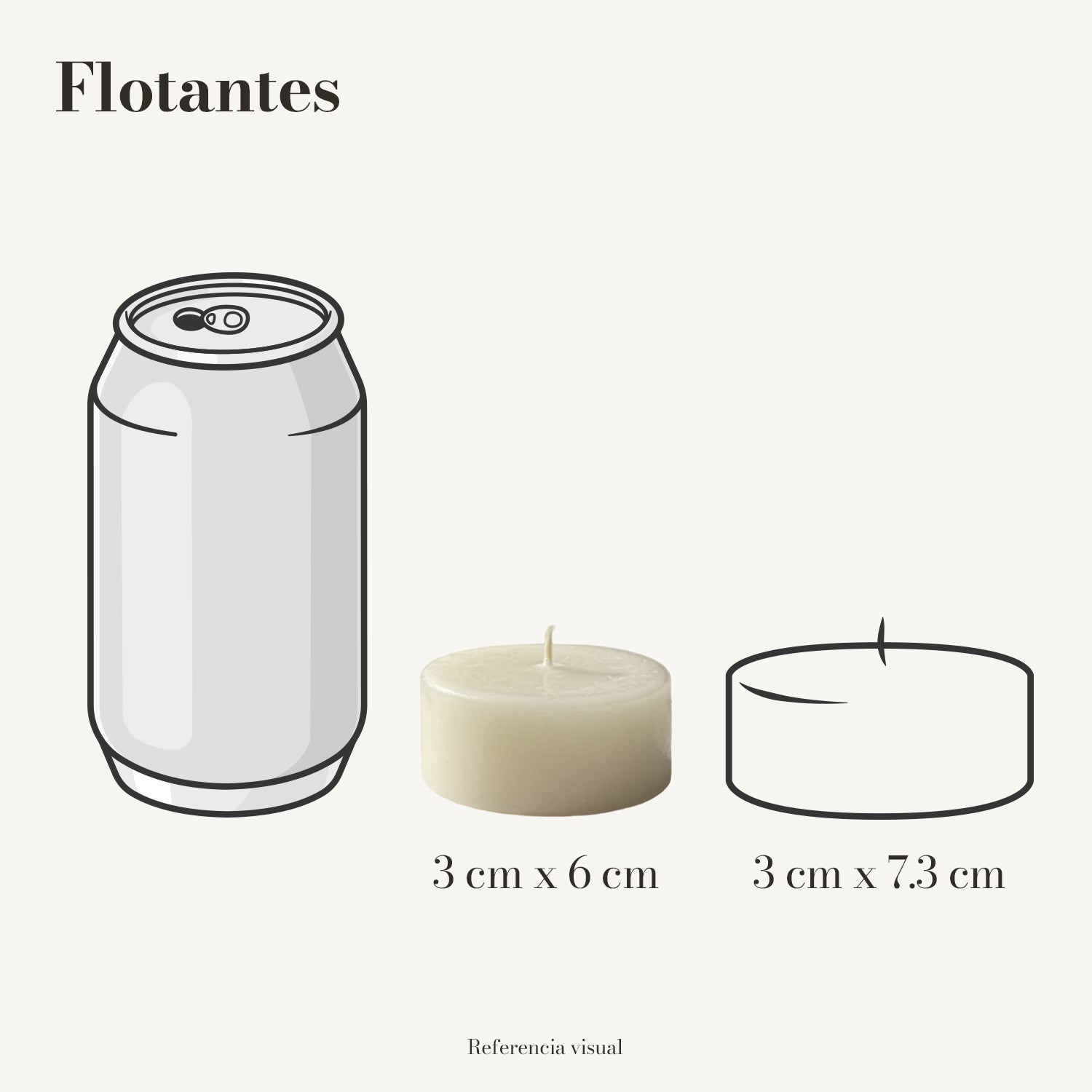 Flotantes marfil - La Vela Amaltea
