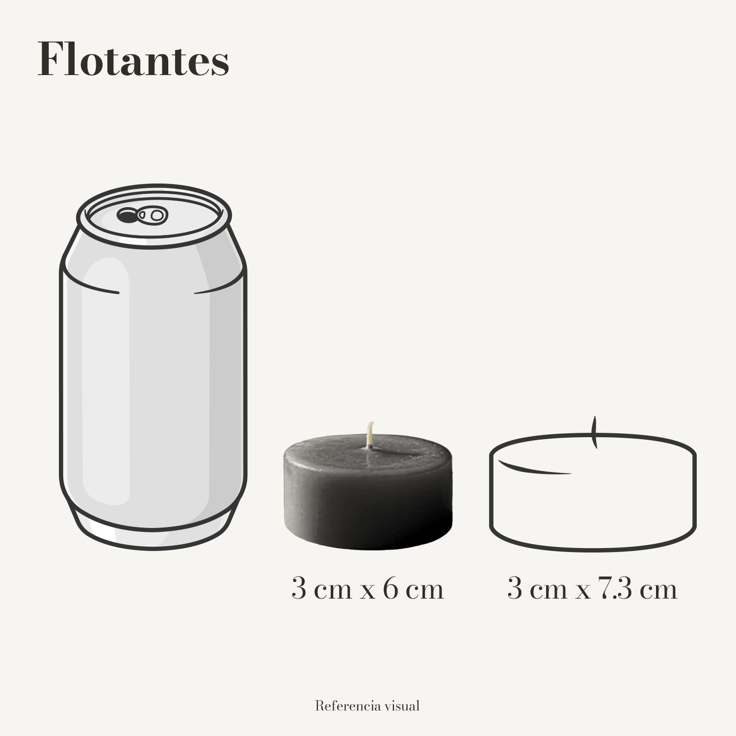 Flotantes negro - La Vela Amaltea