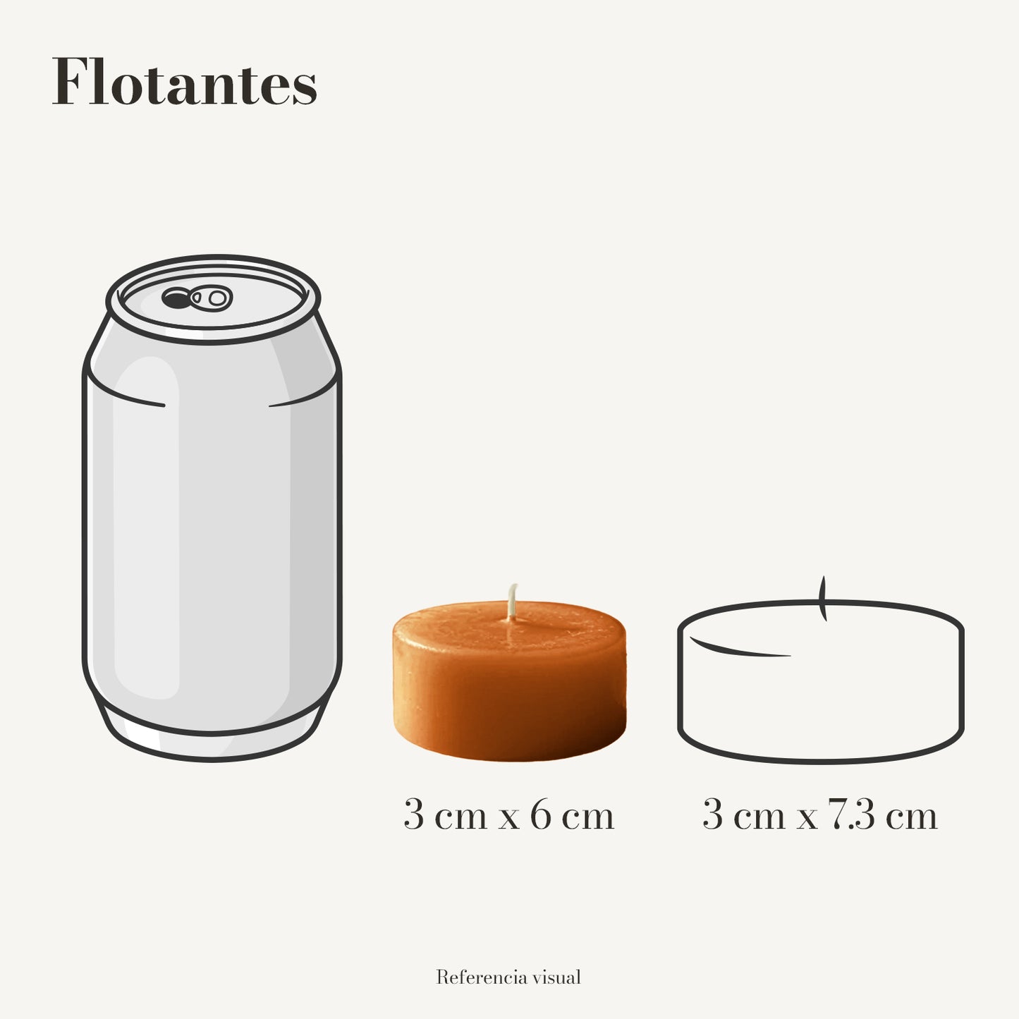 Flotantes naranja ocre - La Vela Amaltea