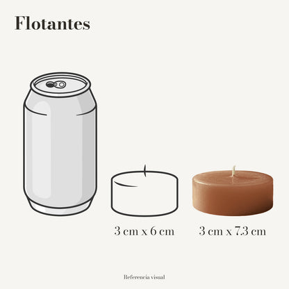 Flotantes café claro - La Vela Amaltea