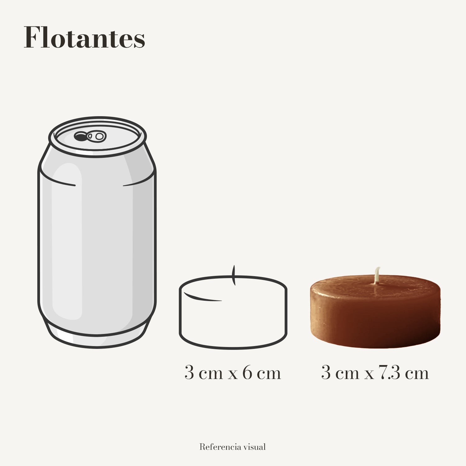 Flotantes café oscuro - La Vela Amaltea