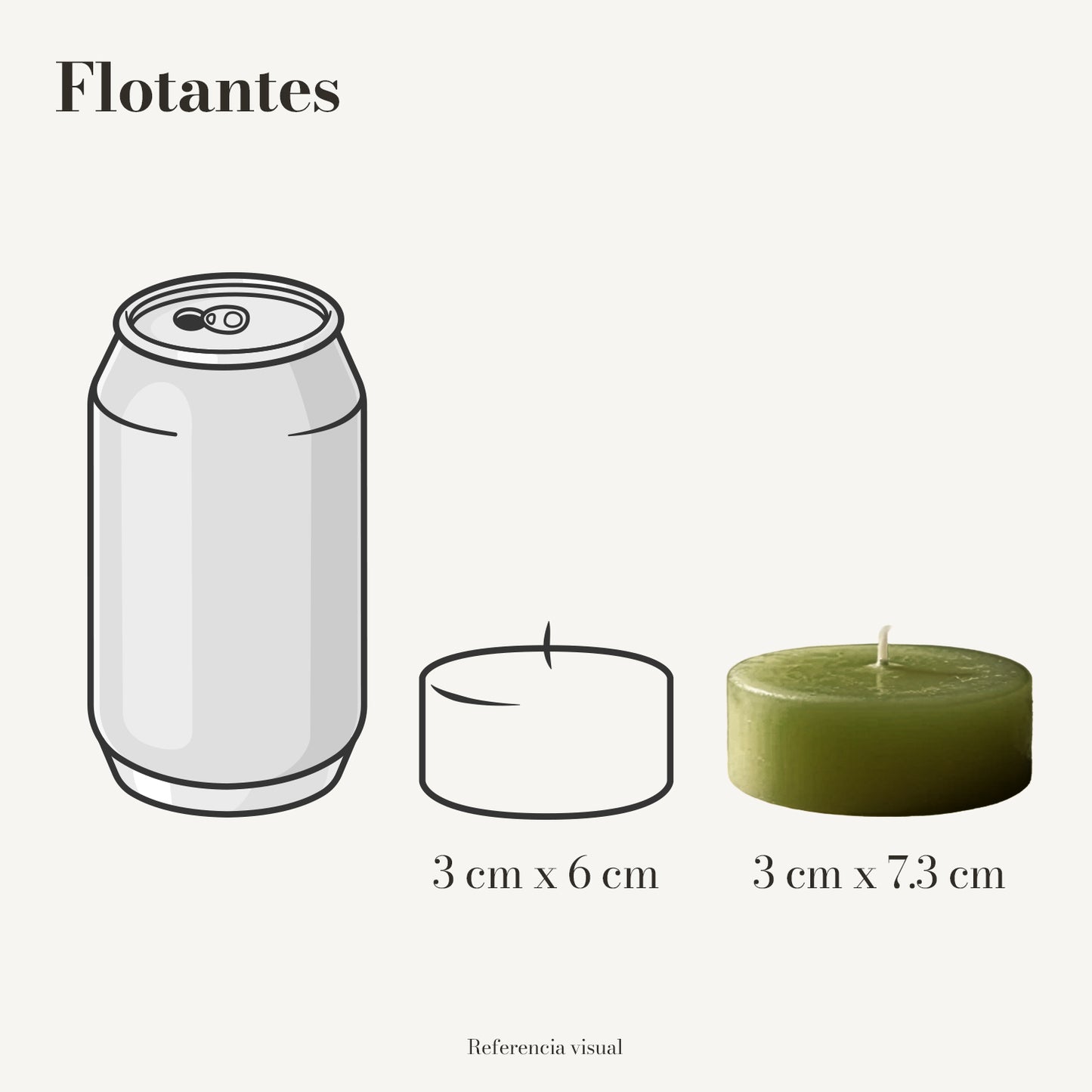 Flotantes verde olivo - La Vela Amaltea
