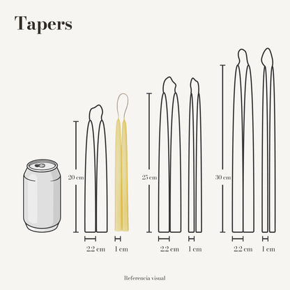 Tapers amarillo intenso - La Vela Amaltea