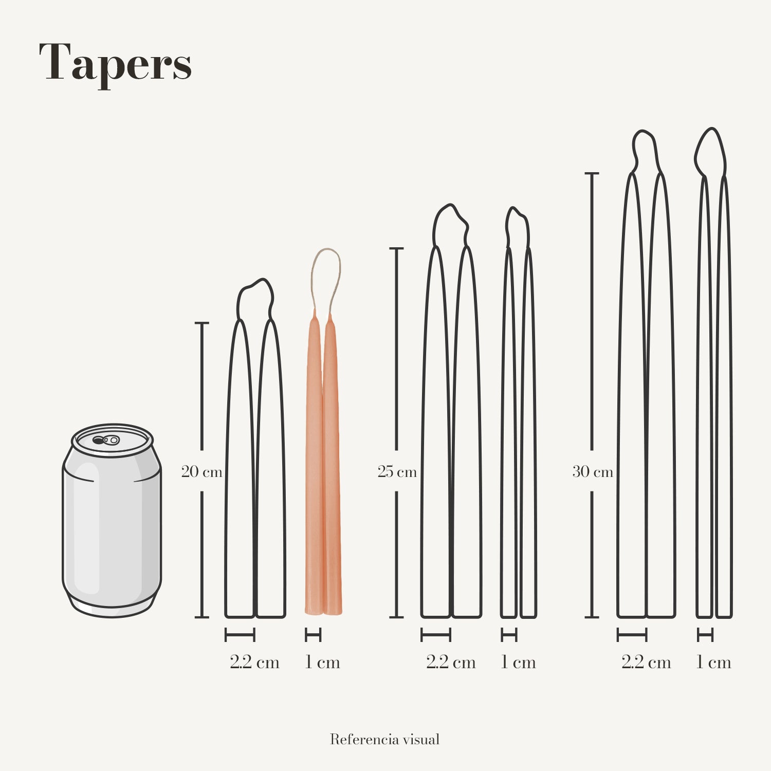Tapers melón - La Vela Amaltea
