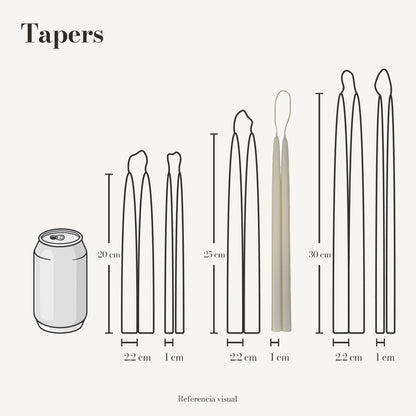 Tapers marfil - La Vela Amaltea