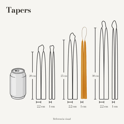 Tapers naranja - La Vela Amaltea