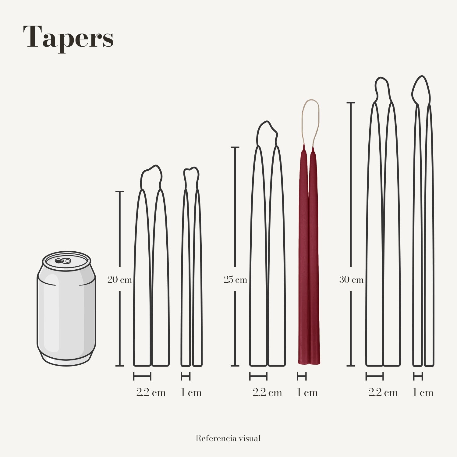 Tapers vino - La Vela Amaltea