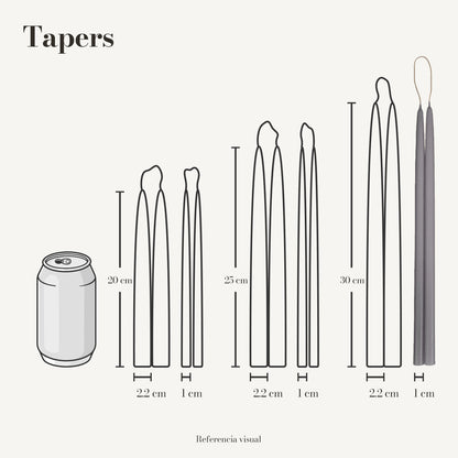 Tapers gris - La Vela Amaltea